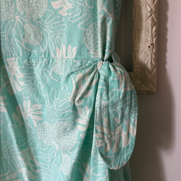 PATAGONIA | Organic Cotton Elegant Green Floral Dress - Picture 7 of 13